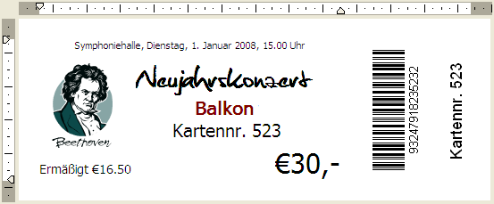Ticket-Design: TicketCreator bietet viele Möglichkeiten, um Eintrittskarten zu gestalten